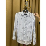 PIT 18 KEMEJA CAT STRIPE 6IXTY8IGHT LIKE NEW