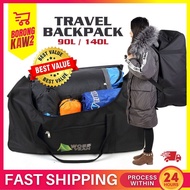 90L / 140L Travel Bag Backpack Storage Bag Large Bag Hiking Camping Bag Waterproof Beg Galas Mendaki