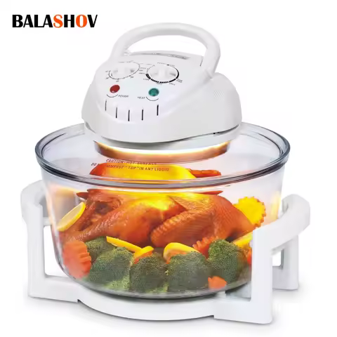 12L Air Fryer Oil-free Electric Fryers Visible Household Automatic Oven Deep Fryer Multifunctional C