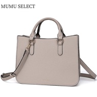 【Mumu Select】M253 Elegant Women Leather Sling Bag With Handle Shoulder Bags Simple Fashionable