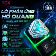 Very beautiful Iron Man Arc Reactor Iron Man Arc Reactor Trans-LED keycap (unique resin keycap) (Art