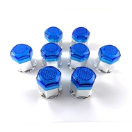 Fancy Nut Cover Size NO.41 Blue Wheel Truck .41 mm 1 Set 8 Pieces