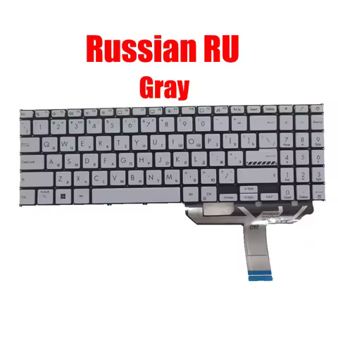 Laptop Keyboard For ASUS 9Z.NLHBQ.H0R NSK-UAEHSQ Gray Russian RU Without Frame