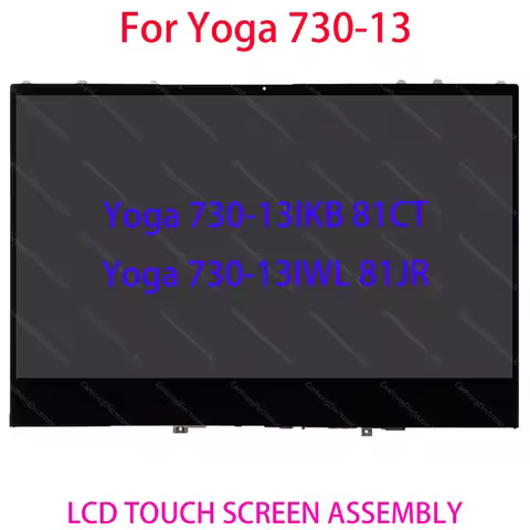 13.3"1080p For Lenovo Yoga 730-13 730-13IKB 81CT 730-13IWL 81JR LCD Screen Touch Replacement Assembl