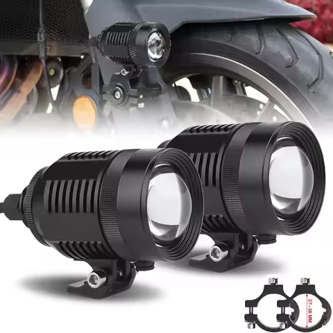 White 6500k 30W Motorcycle LED Spotlight Headlight Auxiliary Lamp Brighter Driving Fog Light for BMW