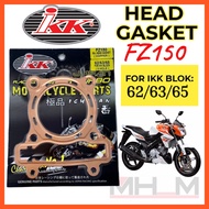 IKK ORIGINAL RACING HEAD GASKET FZ150 NMAX NVX Y16 COPPER FOR IKK BLOCK 8 HOLE  62 63 65 MM