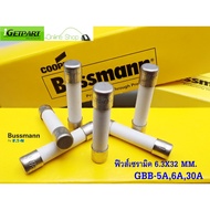 Ceramic Fuse Bussmann GBB-5A 6A 30A 250V 6.3x32FF Fast Acting (1 Pack = 3 Pieces)