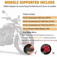Obd2 Adapter for Royal Enfield Motorcycle 6 Pin to 16 Pin OBD Diagnostic Cable,Fit for Interceptor 6