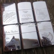 KOREK API ZIPPO SILVER DENTING 2 X GREDE ORIGINAL ROGER.TOKO342