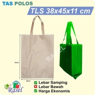 38x45x11 cm Tas Kain Spunbond Goodie Bag Kantong Goody polos souvenir