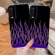 HP VIVO V2043 / V2029 / V2027 / V2026 Phone Case - VIVO V2029 / V2027 / V2026 / V2043 FIRE Motif Pho