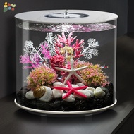 Small Goldfish Tank Round Fish Tank With Filter And Oxygen Generator nirerrt2.sg