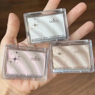 Phấn Bắt Sáng 3 Màu Odbo Glowing Skin Highlighter Hộp Vuông