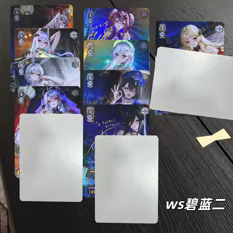 2models Suitable for Azur Lane Diy Gold Lottery Flash Card Bismarck Formidable Agir Shropshire ACG G