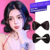Bow Knot Style Hair Accessories Hair Bun Wig Synthetic Fiber Hair Extensions N0a7