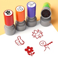 4pcs Teacher Stamp Set - Motivational, Automatic Imprint for Classroom Use, Durable ABS Material