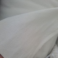 Thin ivory white rustic canvas fabric (1m x 1.5m), DL270gsm, 1m