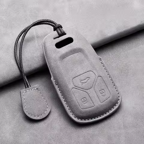 Leather Car Smart Key Case Full Cover Protector Shell For Audi A1 A3 A4 A5 A6 A7 A8 B9 8V 8W 8S Q3 Q