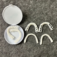 9 ️ ⃣ Temporary Teeth Filling Perforated Simulation Silicone Braces Smile Selfie Denture Braces Brac