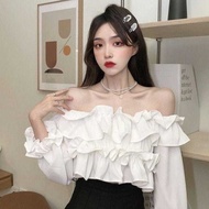 RX FASHION - HYE SOO TOP KOREAN STYLE CROP TOP -PN