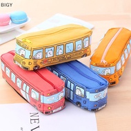 BI Bus cute pencil case canvas Stationery box large capacity pen bag Pencil cases SG