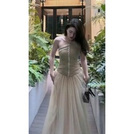 Luxurious Mesh Party Dress Dinner Dress Elegant Dress Woman