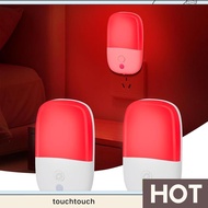 LED Night Light Plug Into Wall US Plug, 2 Pack 670nm Red Light for Sleep, Dusk to Dawn Sensor Includ