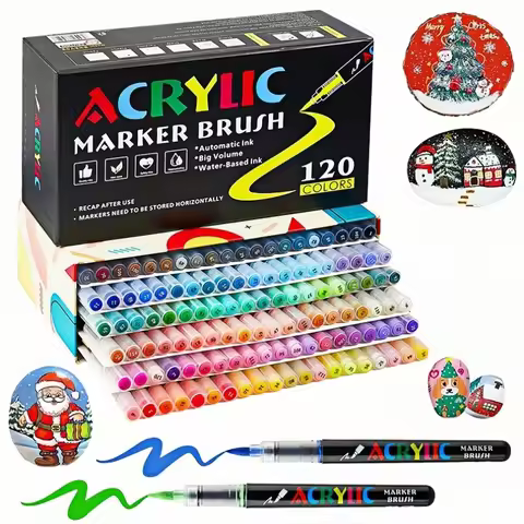 36/60/80/120Colors Soft Head Acrylic Marker for Students Art Transparent Single Touchmark Direct Liq