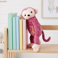 SUSANMY Hanging Car Tissue Holder, Plush Brown,Pink Plush Monkey Tissue Box, Space-saving 50*29cm Cu