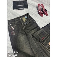 5048 Bigsize Mushroom Straight Jeans