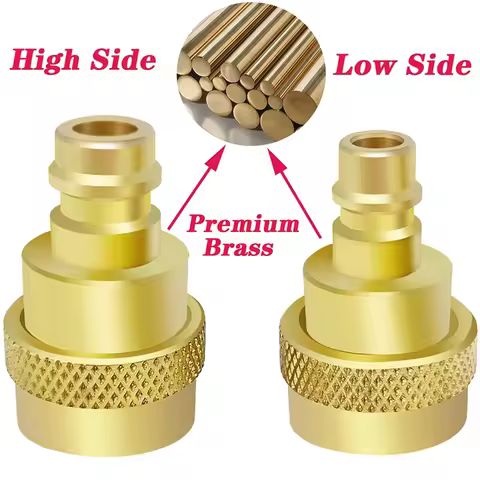 A42F 2Pcs A/C R134a To R1234yf Conversion Kit,Quick Adapter Adjustable Highandlow Voltage Connector,
