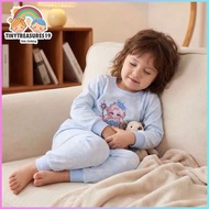 Tinytreasures19 Nb-5yrs old Longsleeve Pajama Pure Cotton Set for Girl Kids Fashion OOTD Sleepwear