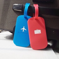 original MUJI Luggage boarding pass travel box tag soft plastic custom trolley case silicone tag that can hold bus and bank cards