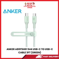 ANKER A80F5H61 544 USB-C TO USB-C CABLE 3FT (GREEN)