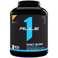 Rule 1 R1 Whey Blend, Lightly Salted Caramel - 5.02 lbs Powder - 24g Whey Concentrates, Isolates & H