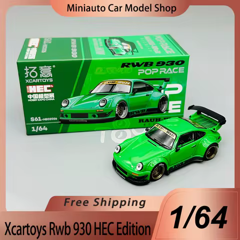 New In Stock Xcartoys Pop Race 1:64 Porsche Rwb 930 Rauh-Welt Begriff Diecast Model Hec China Expo E
