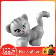 [BricksAlive] LEGO ACCESSORIES BRICK Animal Grey Stripes Cat
