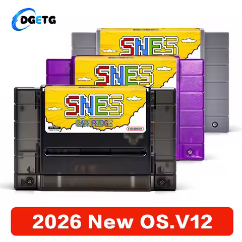2026 V12 3000 in 1 SNES Game Card With 8GB TF Card SFC Game Cartridge For SFC Super Famicom US Game 