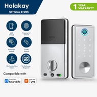 Smart Deadbolt Locks Entry Front Door Tuya App Wifi Keyless Fingerprint Keypad Digital Bluetooth Lock For Home Apartment