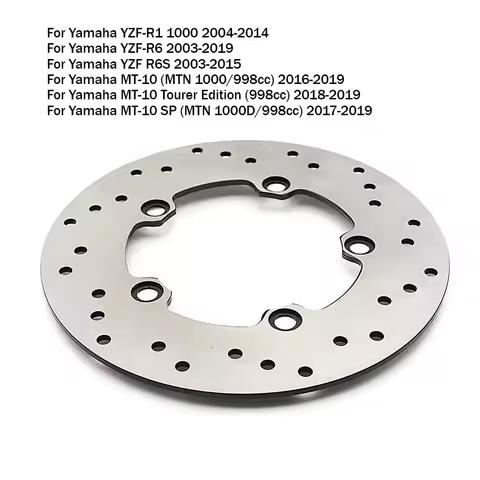 Motorcycle Rear Brake Disc Rotor For Yamaha YZF R1 1000 04-14 R6 03-19 R6S 03-15 MT-10 MTN1000 Toure