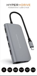 HyperDrive - HD30F Power 9合1 USB C Hub 擴展器 HDMI-4K USB-Ax3