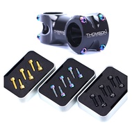 RISK 6PCS M5x18mm/ M5x20mm Titanium Stem Screws Bolt with Washer Bicycle Bike MTB Steering Stem Hand