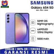 hp baru samsung galaxy a54 5g water resistant a545g grs resmi 100% ori - a54 8/128lavend +aksesoris