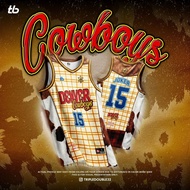 Basketball Shirt Printed Sleeveless "Cowboy"