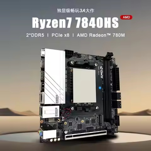 Mini ITX motherboard combo Ryzen R9 7940HS R7 7840HS with CPU kit R9 6900HX AMD AM4 DDR5 gaming offi