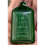 泰国佛牌圣物 LP Hong Phra Somdej Kaiser Jade 缅甸玉石崇迪【背面满满的料】BE2555