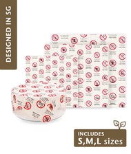 SustainableSG Reusable Food Wrap (3 Pcs) Organic Beeswax Wraps | Singapore-Inspired Fine City