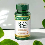 วิตามินบี12 Nature’s Bounty B-12 1000 & 2500 mcg 75 Tablets | 100/200 Coated Tablets / B12