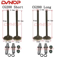 Motorcycle Engine Valve Intake Exhaust Stem Valve for ZONGSHEN LIFAN LONGXIN CG200 CG 200  Go Cart D