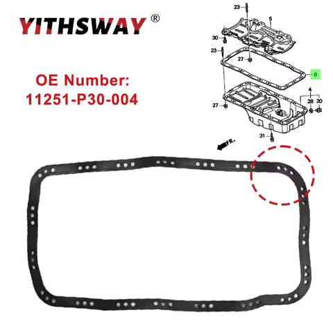 11251-P30-004 Engine Oil Pan Gasket Seal for Honda Civic 1.6L CR-V 2.0L Acura Integra 1.8L1998 1999 